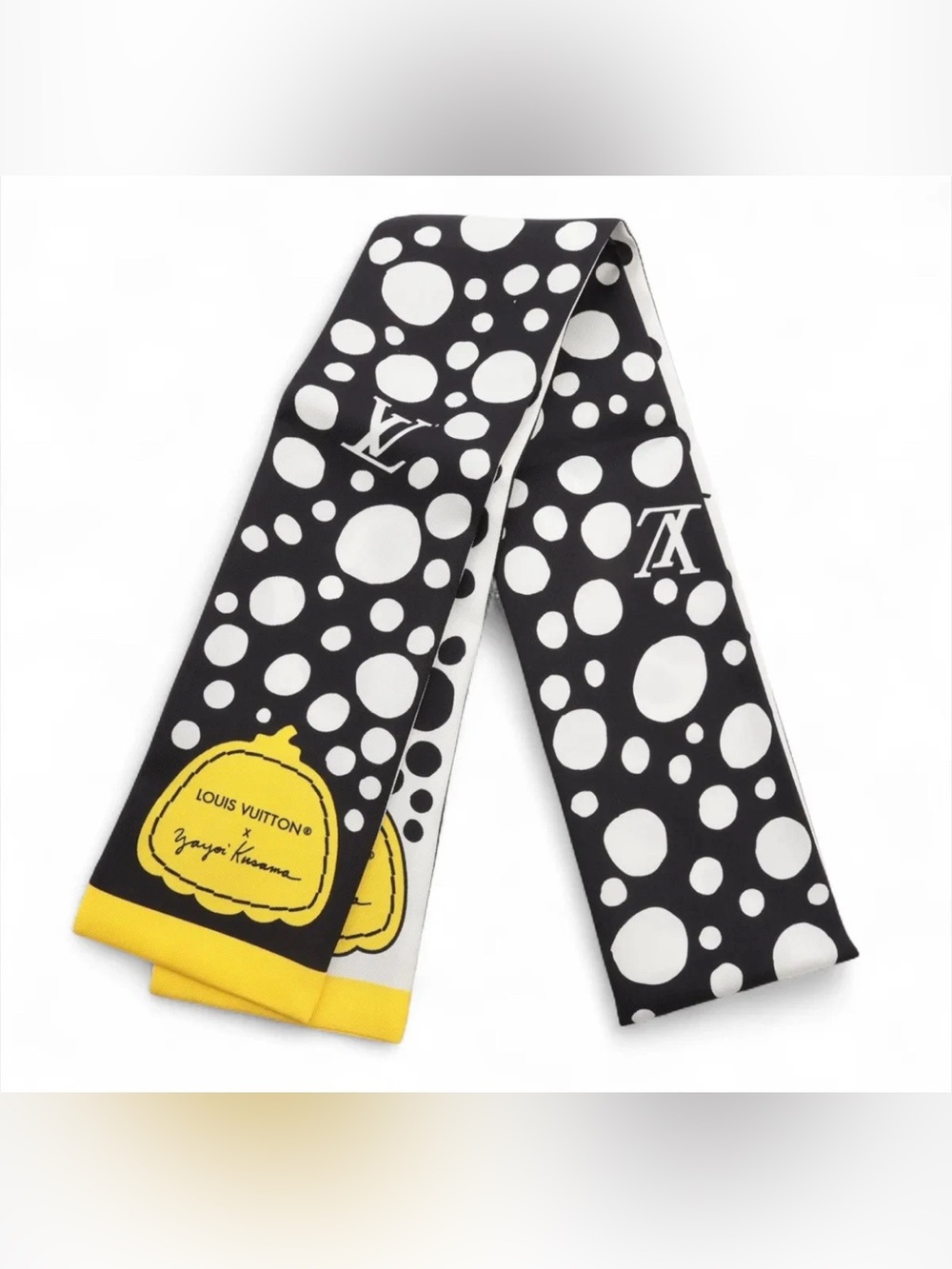 LV x YK Infinity Dots Bandeau Black Yellow White
